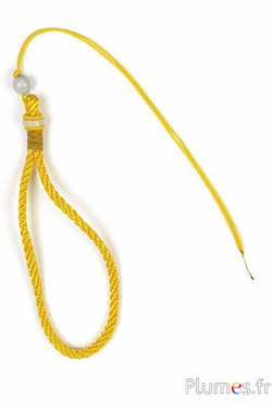 Cordiglio con una perla - lunghezza 280 mm - giallo